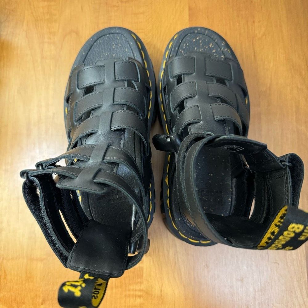 Dr. Martens Women's Ricki Nappa Lux leather Gladiator - Picture 7 of 8